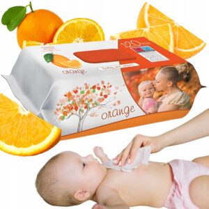 Mokre chusteczki nawilżane dla dzieci zapachowe SLEEPY Pomarańcza 120 szt.