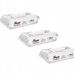CHUSTECZKI NAWILŻANE DLA DZIECI SLEEPY NEWBORN ALOE VERA 3x50szt