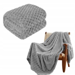 PLED MIĘKKI NARZUTA KOC PLASTERKI MIODOWE 200X220 JASNOSZARY RÓŻNE KOLORY