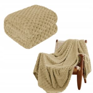 PLED MIĘKKI NARZUTA KOC PLASTERKI MIODOWE 160X200 KREMOWY RÓŻNE KOLORY