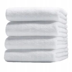 RĘCZNIK 50X100cm KĄPIELOWY HOTELOWY BIAŁY GRUBY 400GSM