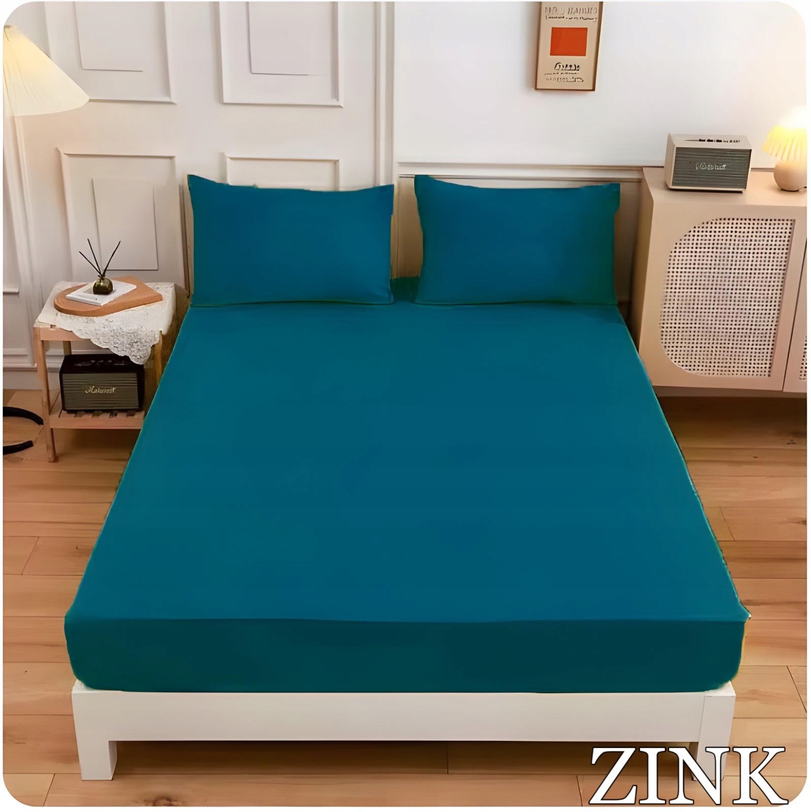 PRZEŚCIERADŁO Z GUMKĄ LUXURY SATYNA BAWEŁNIANA 200X220cm ZINK KOLORY - obrazek 2