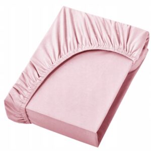 PRZEŚCIERADŁO Z GUMKĄ LUXURY SATYNA BAWEŁNIANA 120X200cm RÓŻ KOLORY