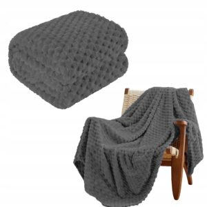 PLED MIĘKKI NARZUTA KOC PLASTERKI MIODOWE 160X200 CIEMNOSZARY RÓŻNE KOLORY