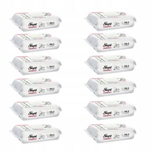 CHUSTECZKI NAWILŻANE DLA DZIECI SLEEPY NEWBORN ALOE VERA 12x50szt