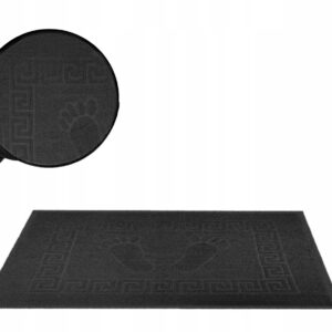 DYWANIK ŁAZIEŃKOWY 100% bawełna 50X70cm STOPKA CZARNY