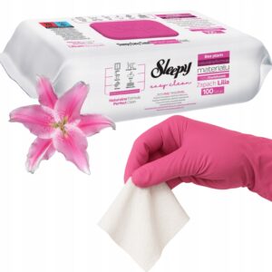 Mokre chusteczki czyszczące do sprzątania 100 szt. SLEEPY Easy Clean Lilia