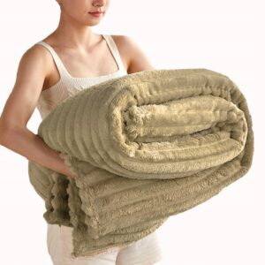 GRUBY KOC W PASKI 160X200cm PLED NARZUTA NA ŁÓZKO KANAPE KOLOR DO WYBORU