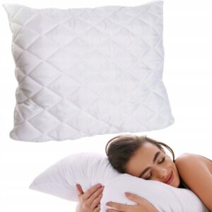 Antyalergiczna poduszka 45X45cm z kulkami silikonowymi PIKOWANA do spania