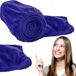 Prześcieradło z gumką bawełna jersey 90x200cm kolor granat