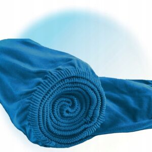 Prześcieradło z gumką bawełna jersey 200x220cm kolor turkus