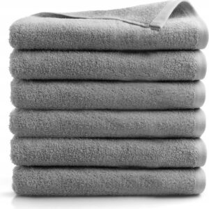 RĘCZNIK KĄPIELOWY GRUBY SPA 100WEŁNA 30X50cm HOTELOWY CIEMNOSZARY kolory