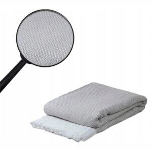 KOC NARZUTA POKROWIEC NA SOFE Z FRĘDZLAMI TURECKII BEŻOWY 170X210 PREZENT