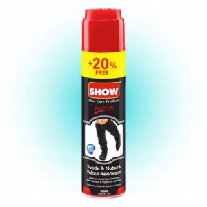 SHOW Spray renowacja zamszu i nubuku 250ml+20% Nasadka-pędzel 100ml Czarny