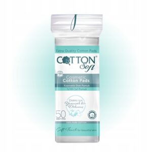 COTTON SOFT – PŁATKI KOSMETYCZNE Z 100% NATURALNEJ BAWEŁNY, 50 SZTUK
