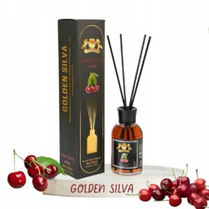 ZAPACHY DO DOMU GOLDEN SILVA PATYCZKI 110ML ZAPACH KWASNA WIŚNIA DYFUZOR