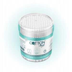 COTTON SOFT – 100 SZT PATYCZKI KOSMETYCZNE 100% NATURALNA BAWEŁNA