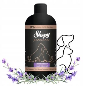Sleepy Pet Care szampon dla zwierząt psa i kota z olejkiem lawendowym 500ml