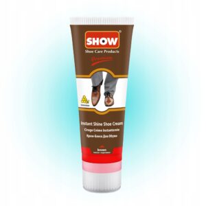Pasta do butów show, kolor brązowy, pojemność 75 ml