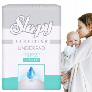 Jednorazowe podkłady higieniczne Chłonne maty 60x60 SLEEPY 10 szt