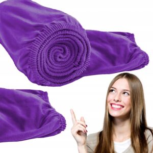 Prześcieradło z gumką bawełna jersey 200x220cm kolor fioletowy