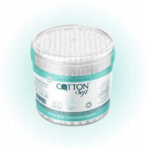 COTTON SOFT – PATYCZKI KOSMETYCZNE 200 SZT 100% NATURALNA BAWEŁNA