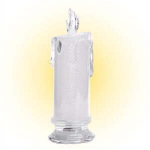 ŚWIECA ELEKTRYCZNA BROKATOWA WKŁAD DO ZNICZY LED NA BATERIE 18CM