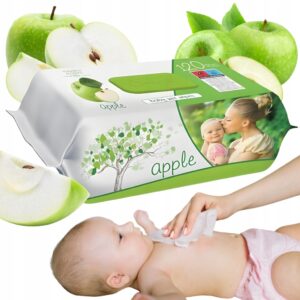 Dziecięce chusteczki nawilżane Jabłko SLEEPY zapachowe mokre 120 szt.