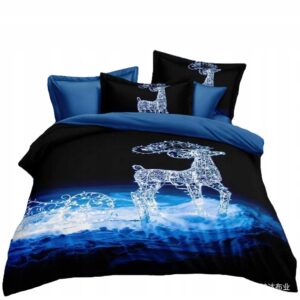 KOMPLET POŚCIEL ŚWIĄTECZNA 200X220 SATYNA BAWEŁNIANA RÓŻNE WZORY ŚWIĄTECZNE