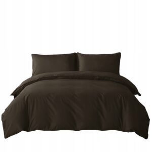 Komplet pościeli comfort 160x200cm TRZYCZĘŚCIOWY CZEKOLADOWY