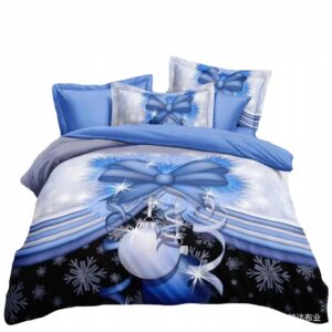 KOMPLET POŚCIEL ŚWIĄTECZNA 200X220 SATYNA BAWEŁNIANA RÓŻNE WZORY ŚWIĄTECZNE