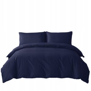 Komplet pościeli comfort 160x200cm TRZYCZĘŚCIOWY GRANATOWY