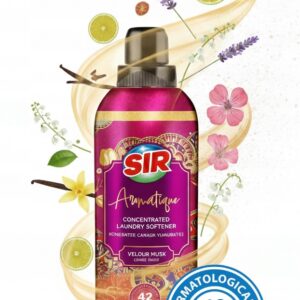 SIR PŁYN DO PŁUKANIA TKANIN 750ML VELOUR MUSK PERFUME KONCENTRAT 42 PRAŃ