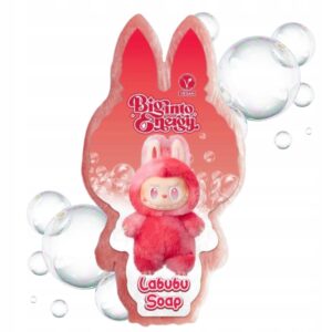 LABUSOAP – MYDEŁKO-GĄBKA DO KĄPIELI O ZAPACHU TRUSKAWKA, 100 G