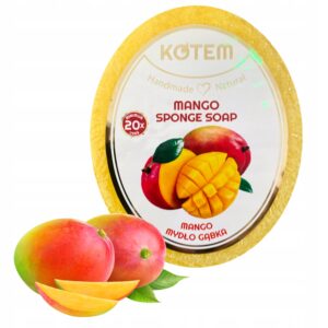 NATURALNE MYDŁO W GĄBCE Z EKSTRAKTEM Z MANGO – NAWILŻAJĄCE, 125 g