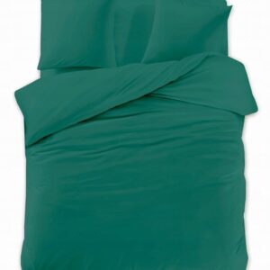 JEDNOLITY KOMPLET POŚCIELI 160X200 TRZYCZĘŚCIOWY ZIELONY