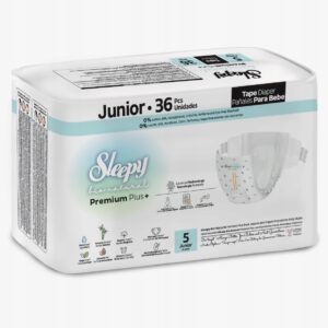 Sleepy Bio Natural Premium Plus+ 5 Junior 36 szt. Ekologiczne Pieluchy