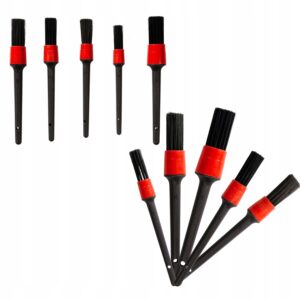 ZESTAW PĘDZLI DETAILINGOWYCH DO MYCIA CZYSZCZENIA AUTA 5 SZT