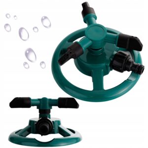 ZRASZACZ OGRODOWY OBROTOWY 3-RAMIENNY REGULOWANY 85m2 ZIELONY