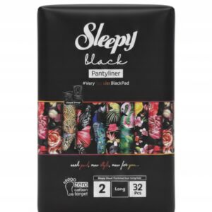 Wkładki SLEEPY Black Long Higieniczne 32 szt